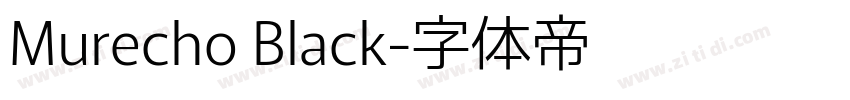 Murecho Black字体转换